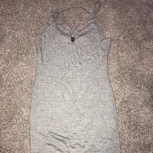 Midi gray dress